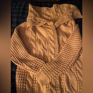 POL Women's long cardigan with pockets size small